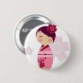 Kokeshi Button (Vorne & Hinten)