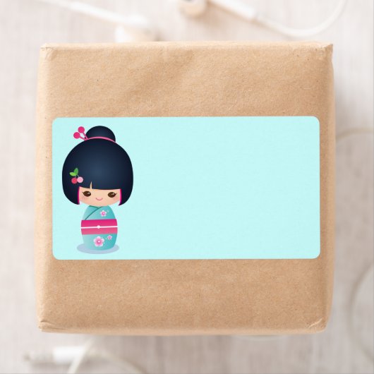 Kokeshi Cherry Address Label (Insitu)