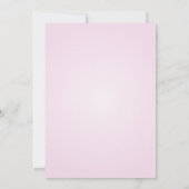 Kokeshi Doll Cherry Blossoms Babydusche Einladung (Rückseite)