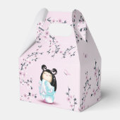 Kokeshi Doll Cherry Blüten Geschenkschachtel (Rückseite)