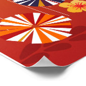 Kokeshi Doll Forest Poster (Ecke)