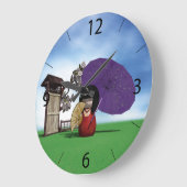 Kokeshi Doll Große Wanduhr (Winkel)