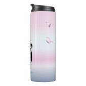 Kokeshi Doll Japanese Chibi Art Style Thermosbecher (Nach rechts gedreht)