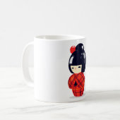 Kokeshi-Doll Kaffeetasse (Vorderseite Links)