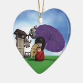 Kokeshi Doll Keramik Ornament (Links)