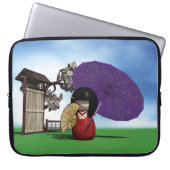 Kokeshi Doll Laptopschutzhülle (Vorderseite)