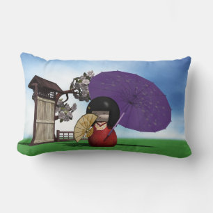 Kokeshi Doll Lendenkissen