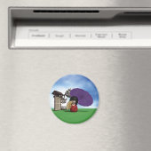 Kokeshi Doll Magnet (In Situ (Geschirrspüler))