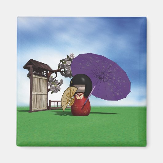 Kokeshi Doll Magnet (Vorne)