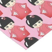 kokeshi doll pattern mittelgroßer tischläufer (Ecke)