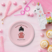Kokeshi Doll - personalisierter Geburtstag Pappteller (Party)