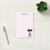 Kokeshi Doll Pink Post-it® Notes 4 x 6 Post-it Klebezettel (Büro)
