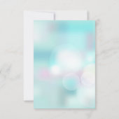 Kokeshi Doll Pink Turquoise Vielen Dank Dankeskarte (Rückseite)