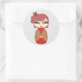 Kokeshi Doll Sticker (Tasche)