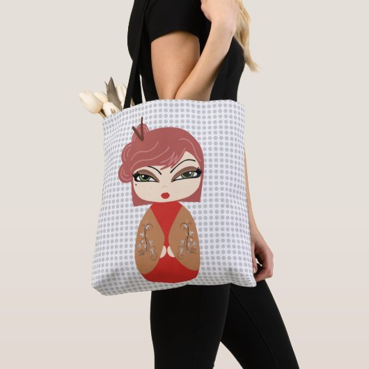 Kokeshi Doll Tote Bag Tasche (Von Nahem)