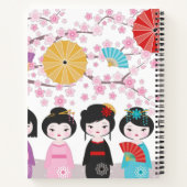 Kokeshi Dolls Notizblock (Rückseite)