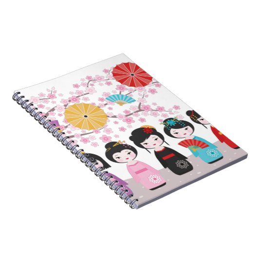 Kokeshi Dolls Notizblock (Rechte Seite)