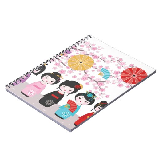 Kokeshi Dolls Notizblock (Linke Seite)