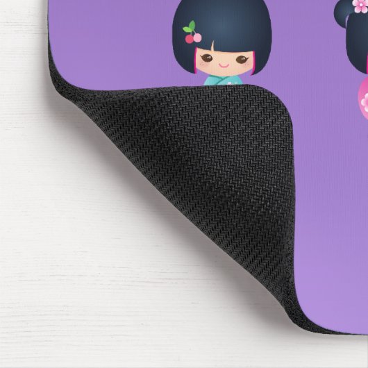 kokeshi drei Mousepad (Ecke)