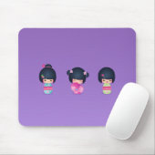 kokeshi drei Mousepad (Mit Mouse)