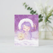 Kokeshi Etoile Postkarte (Stehend Vorderseite)