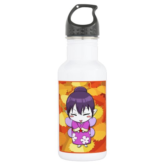 Kokeshi Fee, durch Nekoni Trinkflasche (Vorderseite)