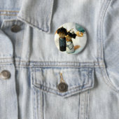 Kokeshi Hochzeit I Button (Beispiel)