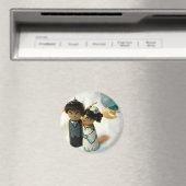 Kokeshi Hochzeit I Magnet (In Situ (Geschirrspüler))
