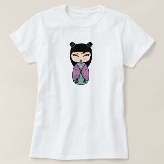 Kokeshi Japanese Doll T - Shirt (Design vorne)