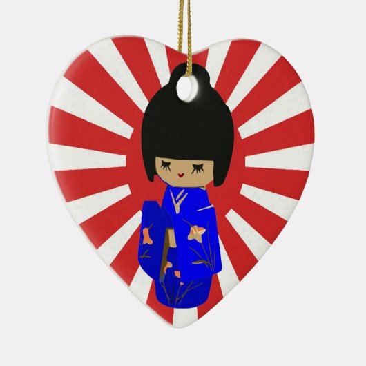 Kokeshi kawaii kundengerechte keramikornament (Rechts)