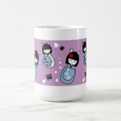 Kokeshi Kitty-Keramik-Tasse Kaffeetasse (Mittel)