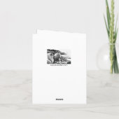 KOKESHI LIEBE  Chow Hund Herz Valentinstag Karte (Rückseite)