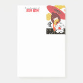 KOKESHI LOVE Chow dog furoshiki valentine Post-it Klebezettel (Vorderseite)