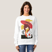 KOKESHI LOVE  Chow dog furoshiki valentine Sweatshirt (Vorne ganz)