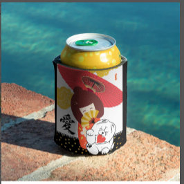 KOKESHI LOVE  Chow dog heart Kitchen Towels Dosenkühler