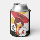 KOKESHI LOVE Chow dog heart Kitchen Towels Dosenkühler (Kanne Vorderseite)