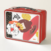 KOKESHI LOVE  Chow Valentine  Metall Brotdose (Rückseite)