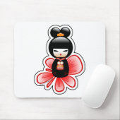 kokeshi-mickey-sfondo-t mousepad (Mit Mouse)