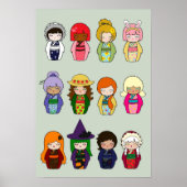 Kokeshi Months Poster (Vorne)