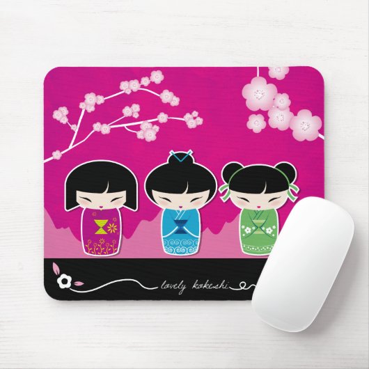 Kokeshi mousepad (Mit Mouse)