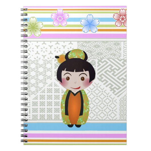 Kokeshi noshi notizblock (Vorderseite)