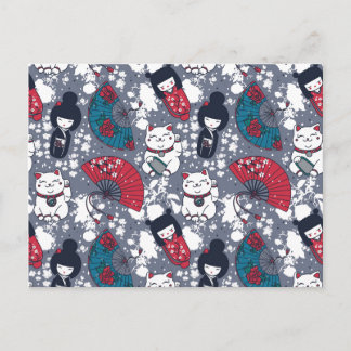 Kokeshi Postkarte