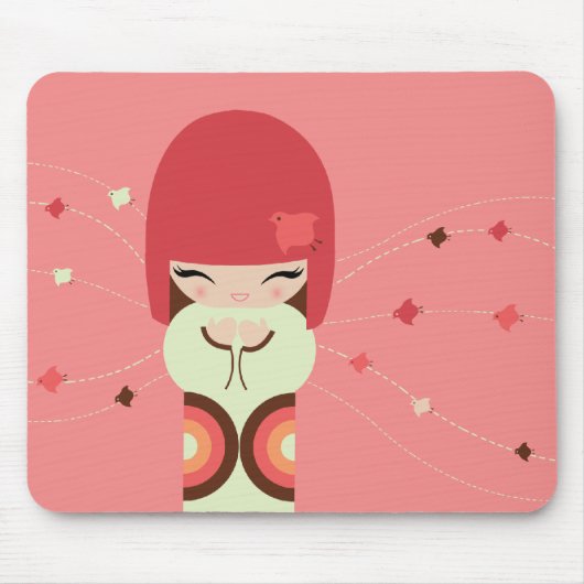 kokeshi Puppe Mousepad (Vorne)