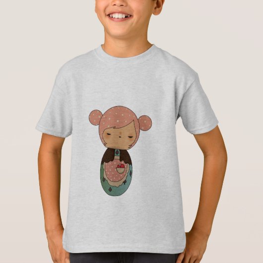 Kokeshi Puppe T-Shirt (Vorderseite)