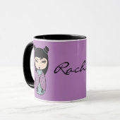 Kokeshi-Puppe Tasse (Vorderseite Links)
