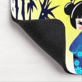 Kokeshi Puppe und Bambus Mousepad (Ecke)