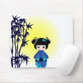 Kokeshi Puppe und Bambus Mousepad (Mit Mouse)
