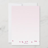 Kokeshi Puppen-Foto-Einladung Einladung (Rückseite)