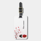 Kokeshi Puppen-Gepäckanhänger Gepäckanhänger (Vorderseite vertikal)