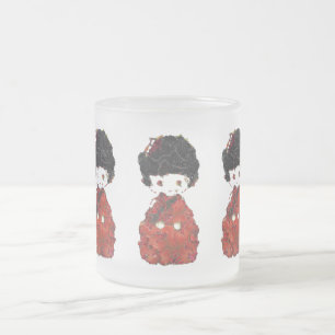 Kokeshi Puppen-Kunst Mattglastasse